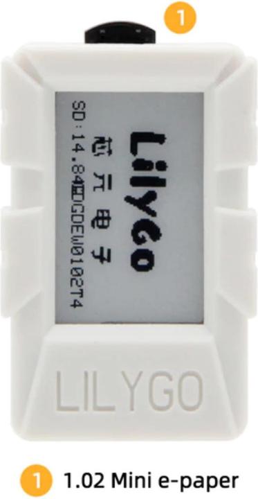 Image du produit Lilygo TTGO Mini E-Paper Core ESP32 avec écran de 1,02 pouce et boîtier