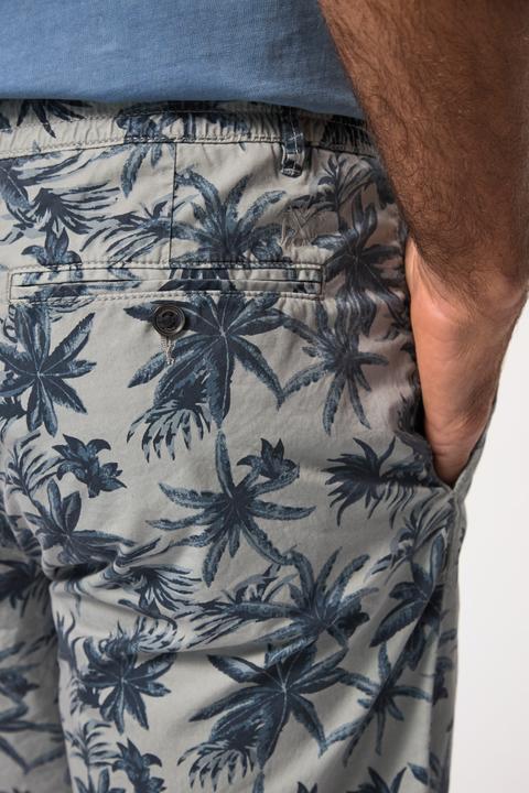 Actual product image JP1880 Bermuda shorts, all-over print, elastic waistband, up to 8 XL (6XL)