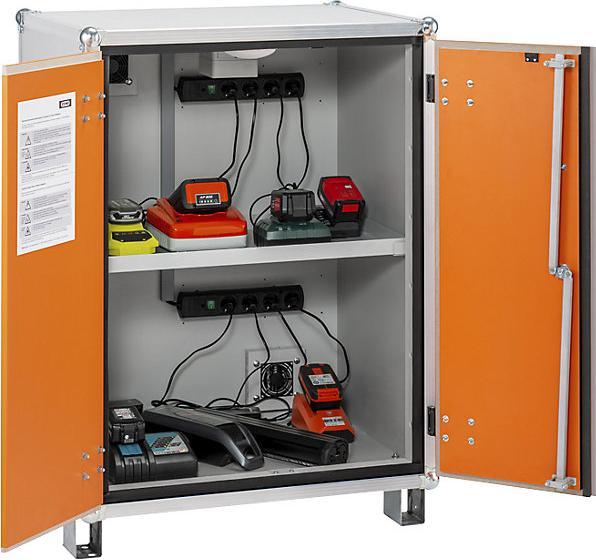 Image du produit Cemo Armoire de sécurité pour le chargement d'accumulateurs BASIC (80 cm, 111 cm)