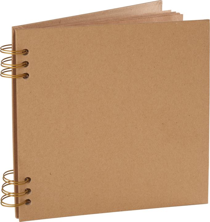 VBS Album con raccoglitore ad anelli, 20x20 cm, pagine in carta kraft