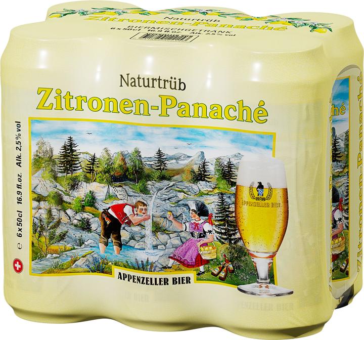 Actual product image Brauerei Locher Beer Lemon Panaché 6 x 0.5 l (6 x 50 cl)