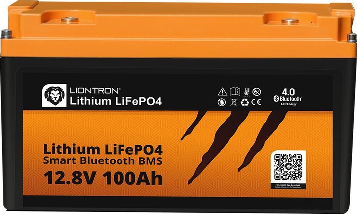 Produktbild Liontron LiFePO4 Akku Smart BMS 12,8V, 100Ah - Vollwertiger Ersatz für 12 Volt Blei-Akkus (12.80 V, 100 Ah)