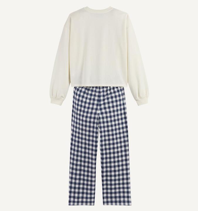 Produktbild La Redoute Collections Pyjama mit Oberteil aus Molton (152)