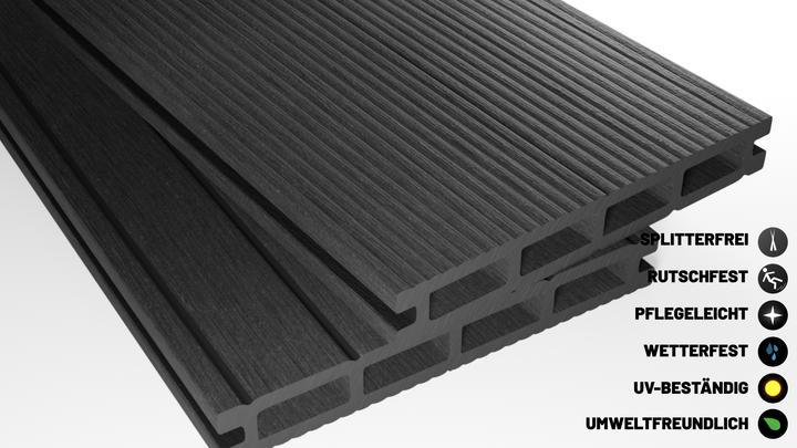 Endorphin ® 26m² Anthrazit WPC Terrassendielen Komplettset