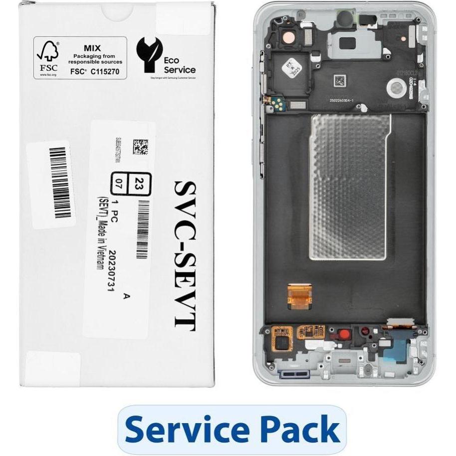 Samsung LCD display! ServicePack LCD Display for A56 5G A566B Green GH82-36829C (Display), Mobilgerä