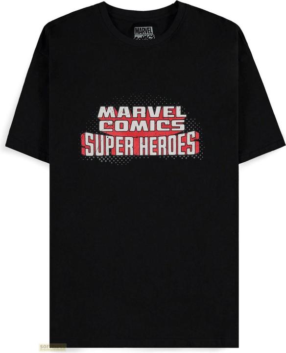 Immagine prodotto Difuzed Marvel Comics - Maglietta a maniche corte da uomo con logo retrò - S (S)