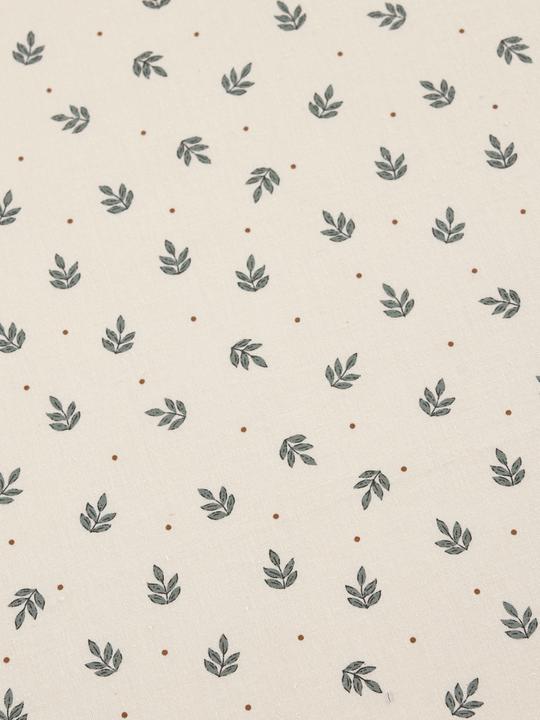 Actual product image Vertbaudet Kinder Spannbettlaken RETRO FLOWERS mit Recycling-Baumwolle (140 x 190 cm)