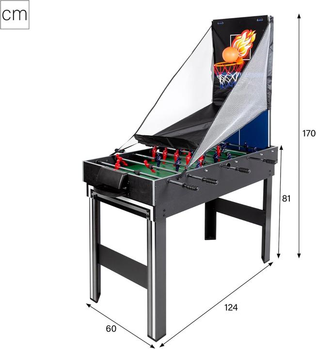 Produktbild CB Games Multispiel-Tisch Kunststoff 124 x 81 x 60 cm