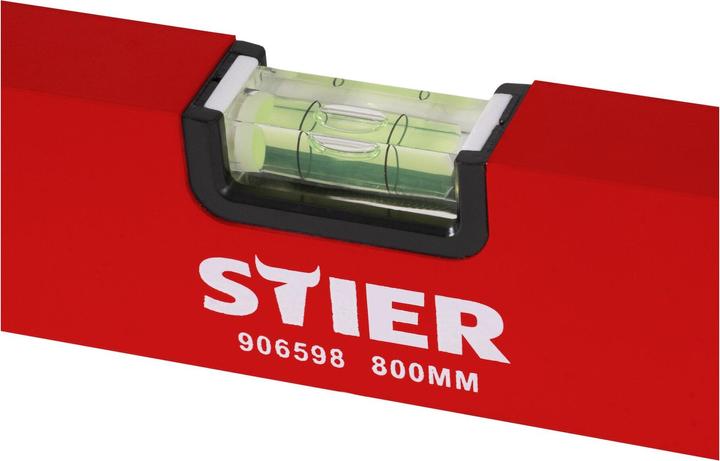 Immagine prodotto Stier Livella a bolla 80 cm alluminio ± 1,0 mm/m tre livelle (80 cm)
