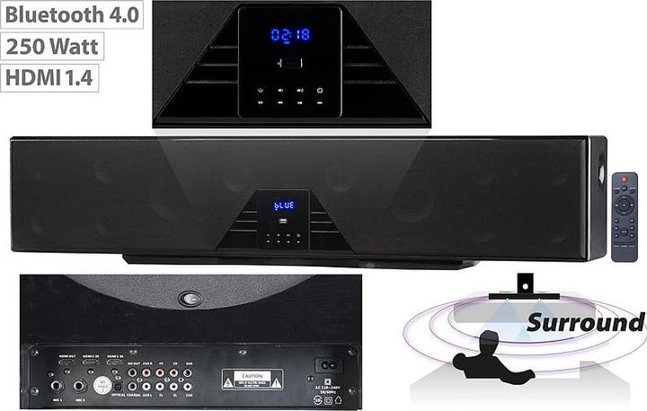 Produktbild Auvisio 6-Kanal-3D-Soundbar (125 W, 5.1 Kanal)