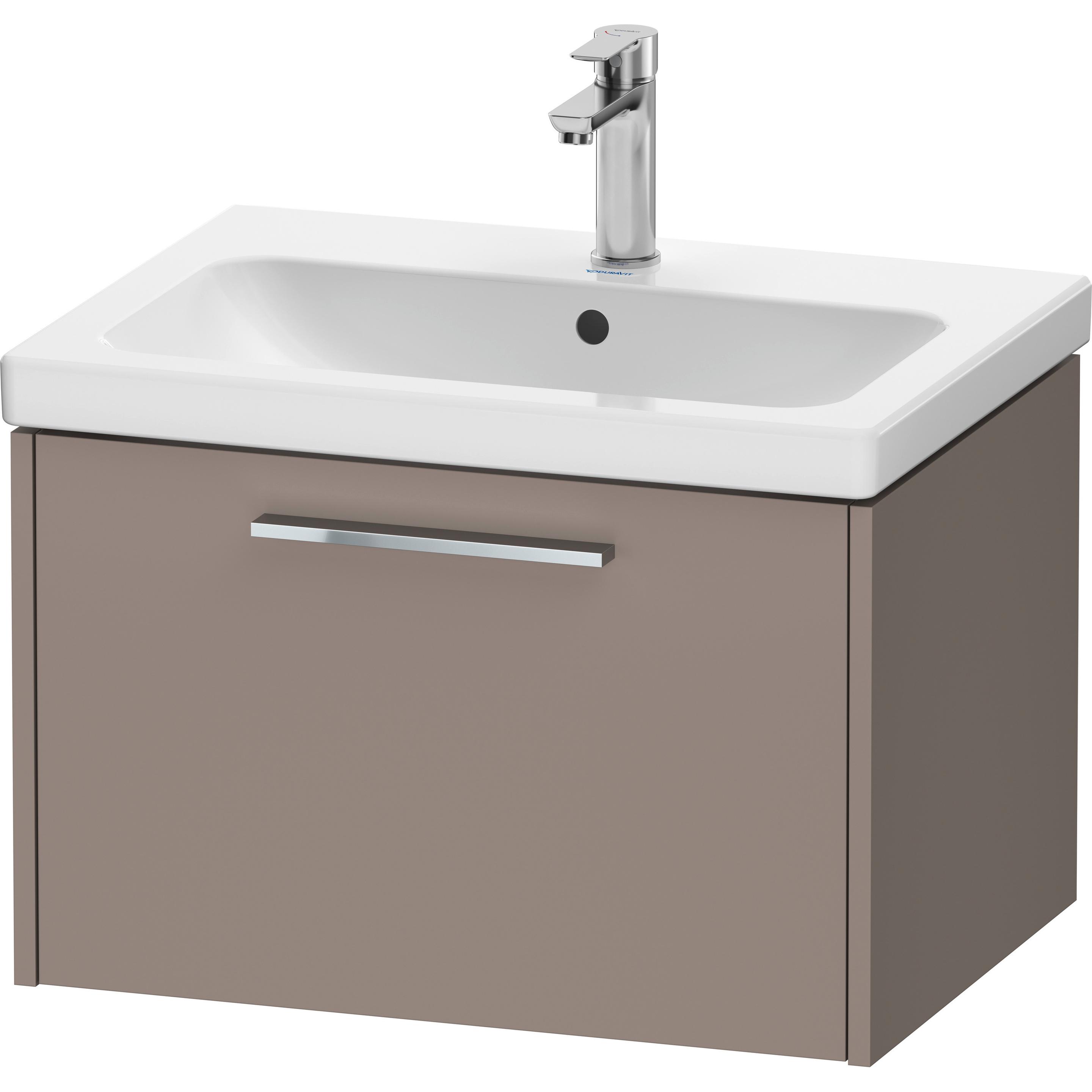 Duravit, Waschbeckenunterschrank, D-Code Waschtischunterbau, 1 Auszug, 634x460mm, mit Griff