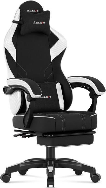 Huzaro Force 3.7 White Carbon Gaming-Stuhl