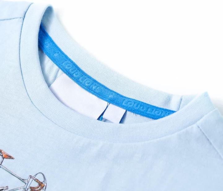 Immagine prodotto vidaXL Maglietta da bambino azzurro 92,Materiale: 100 % cotone,Colore (92)