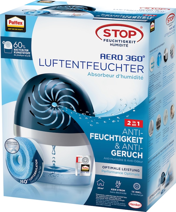 Produktbild Pattex Stop Feuchtigkeit AERO 360° inkl. Tab (20 m²)