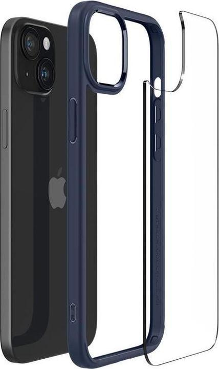 Actual product image Spigen Crystal Hybrid, navy blue - iPhone 15 Plus (Apple iPhone 15 Plus)