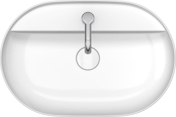 Produktbild Duravit Aufsatzbecken LUV o ÜL m HLB 600x400mm 1 HL gr seidenmatt (400 mm, 600 mm)