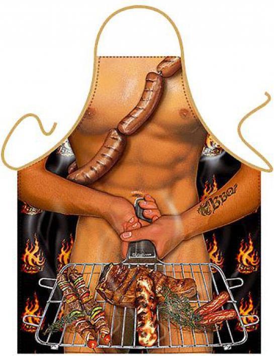 Actual product image TOP Barbecue apron (One size)