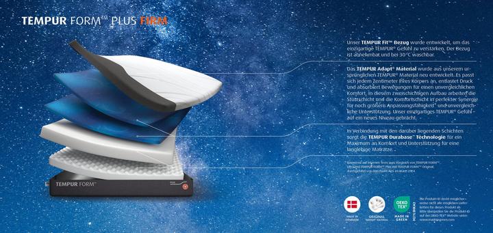 Produktbild Tempur FORM PLUS firm (90 x 200 cm, Schaumstoffkern)