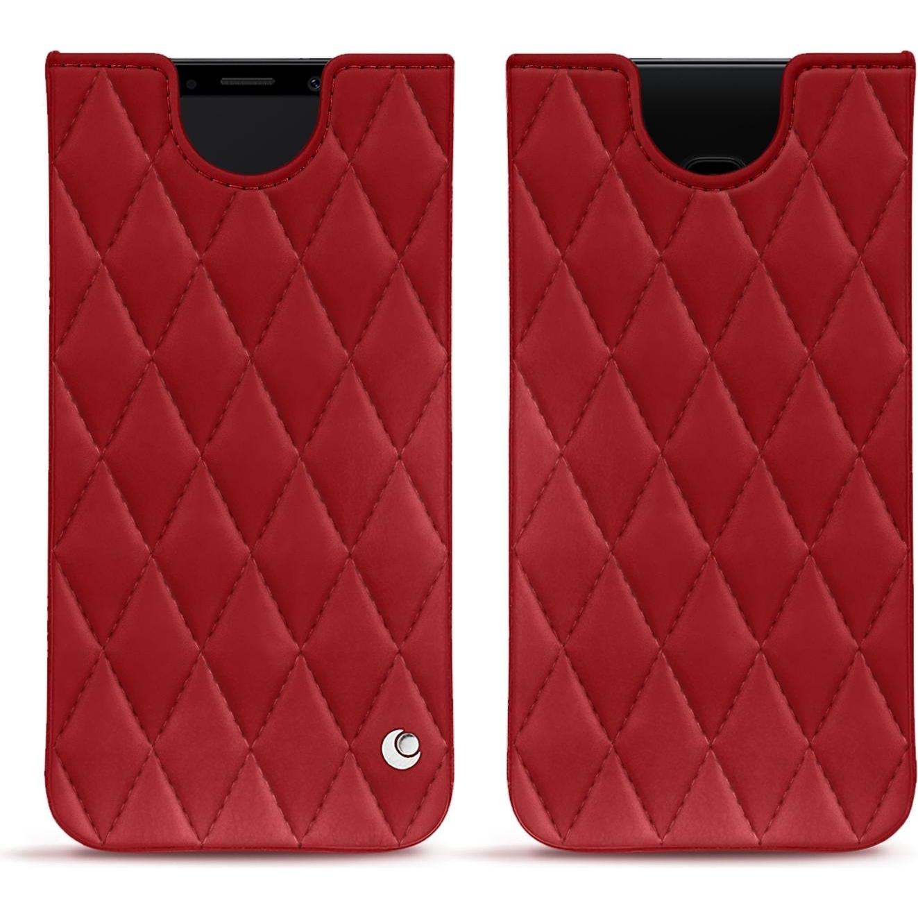 Noreve Lederschutzhülle (Samsung Galaxy S9), Smartphone Hülle, Rot