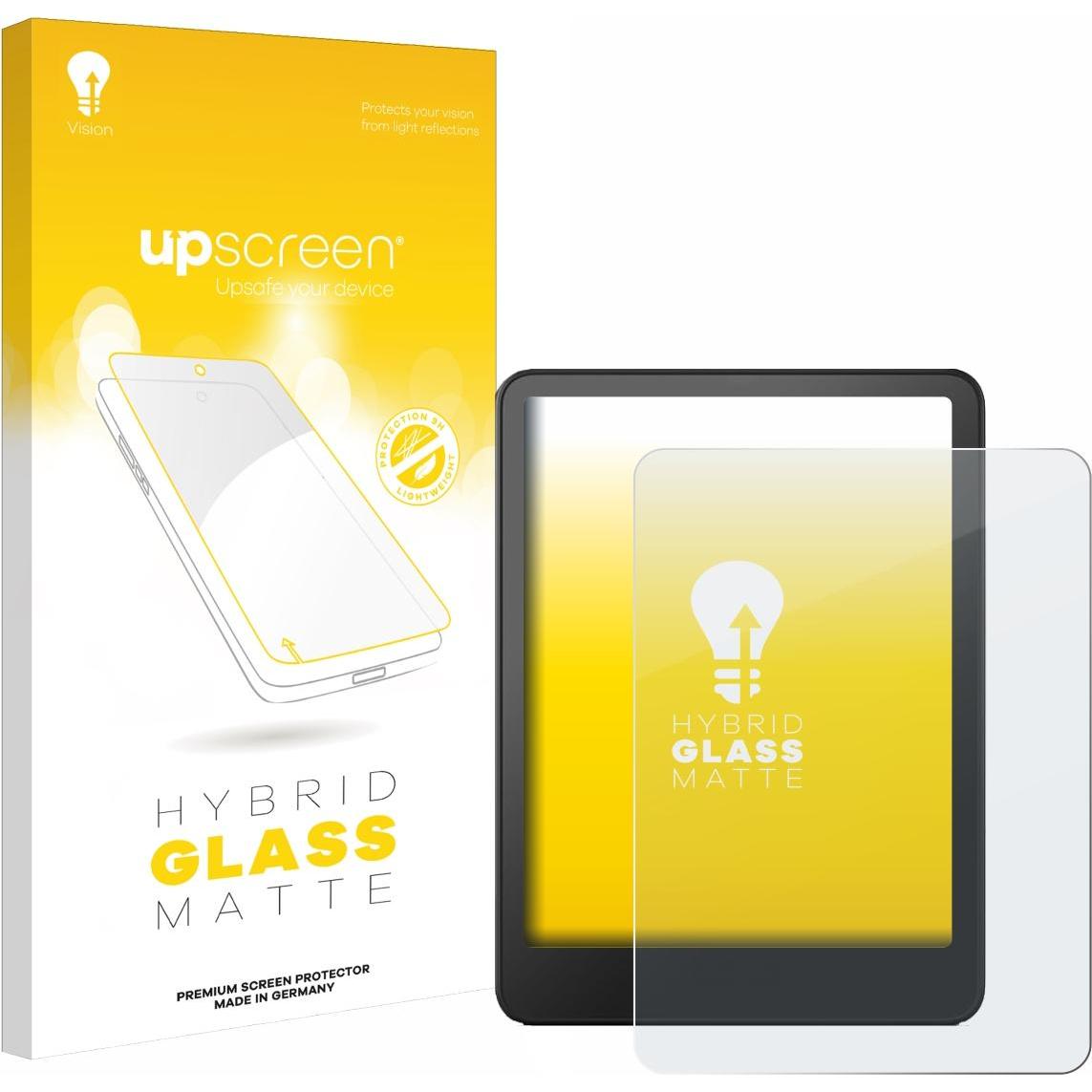 upscreen Schutzglas Schutzfolie Displayschutz Display Schutz Glas Folie matt, eReader Zubehör, Grau