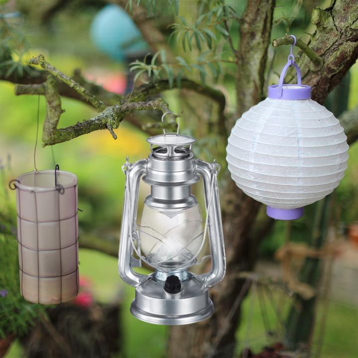 Immagine prodotto Relaxdays Lanterna a LED lampada decorativa (15 x 11,5 x 24 cm, 1 x)