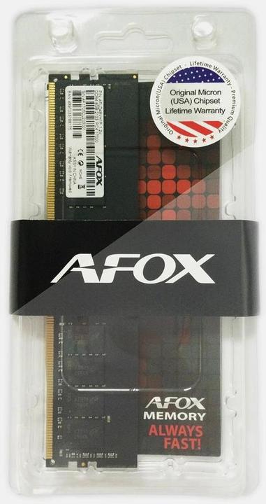 Actual product image AFOX DDR4 memory, 16 GB, 2400 MHz, CL17 (AFLD416ES1P) (1 x 16GB, 2400 MHz, DDR4-RAM, DIMM)