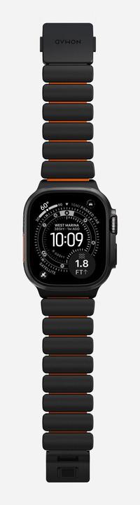 Actual product image Nomad Spartan Band Black Titanium Ultra Orange 49mm (FKM, Titanium, Titanium)