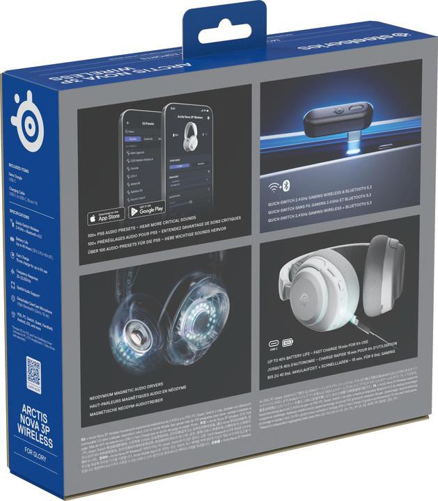 Actual product image SteelSeries Arctis Nova 3pw White (Wireless)