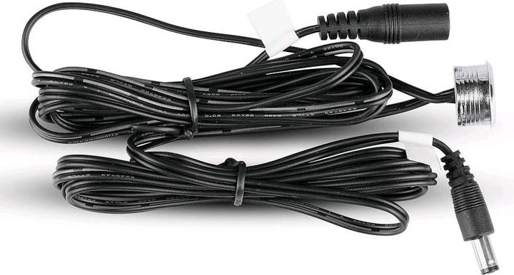 Actual product image V-TAC VT2411 LED Touch Switch and Dimmer Cable Silver Black