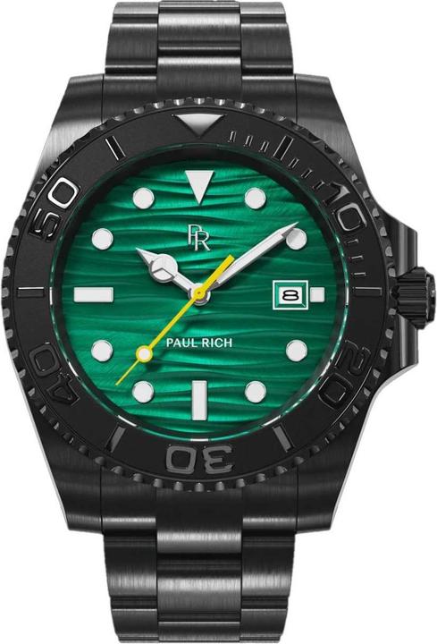 Paul Rich PR-46712 Herrenuhr Crystal Bay Midnight Reef Black Green 40mm 5ATM (Analogue wristwatch)