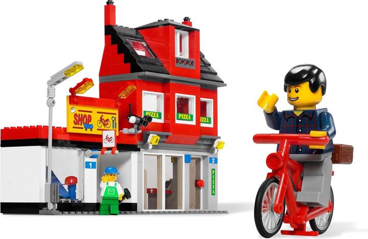 Immagine prodotto LEGO Stadtviertel mit Bus (7641, LEGO City)