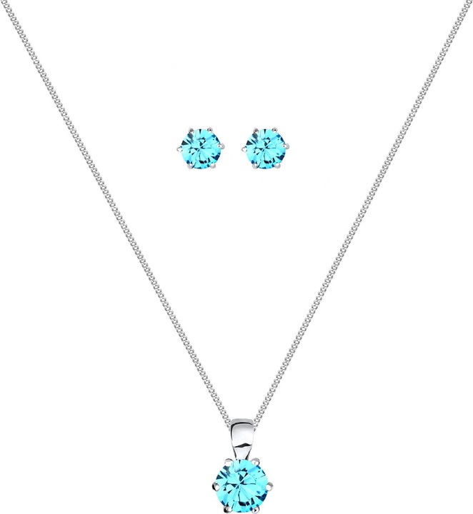 Actual product image Elli Basic Set mit Stecker und Kristallen (Sterling Silver)
