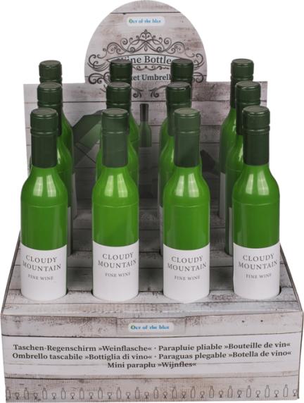 Immagine prodotto Out of the blue Ombrello tascabile bottiglia di vino bianco