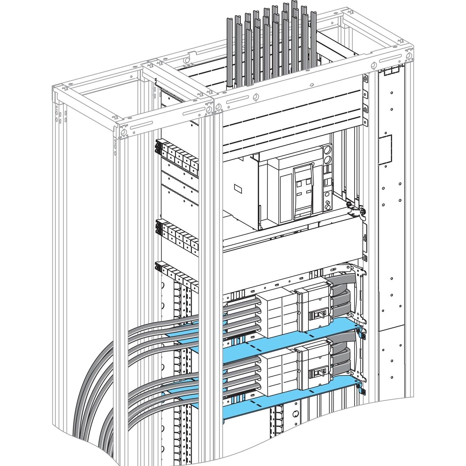 Schneider Electric Schneider Funktionseinheit 87401horizontale separate Plattenbaugruppe, Serverschrank Zubehör, Weiss