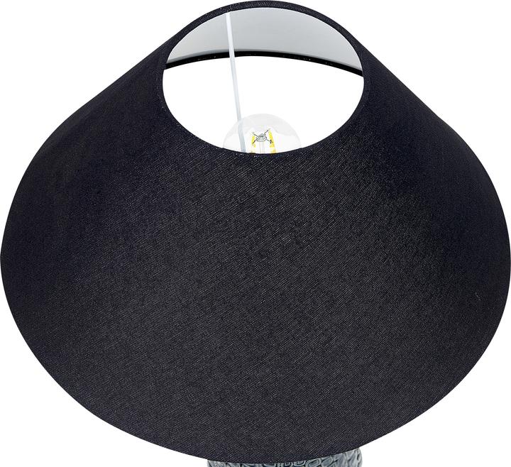 Image du produit Beliani Lampe de table en céramique bleu foncé/noir 60 cm MATINA (E27)