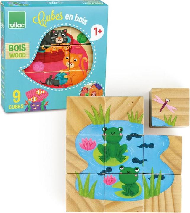 Immagine prodotto Vilac Puzzle a cubo "Animali (9 pezzi)