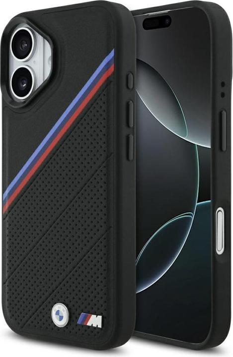Immagine prodotto BMW Etui M Tricolor Metal Logo MagSafe do iPhone 17 czarny (Apple iPhone 17)