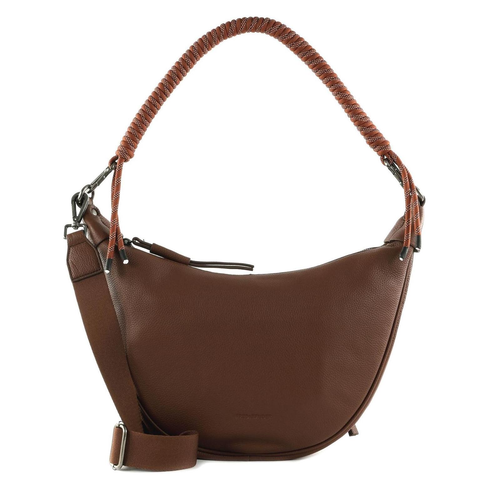 FredsBruder, Damen, Handtasche, Nea Round Hobo, Braun
