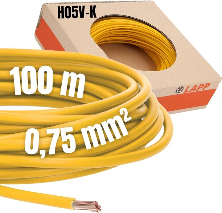 Produktbild Lapp Litze H05V-K 1 x 0.75 mm² Gelb (100 m)