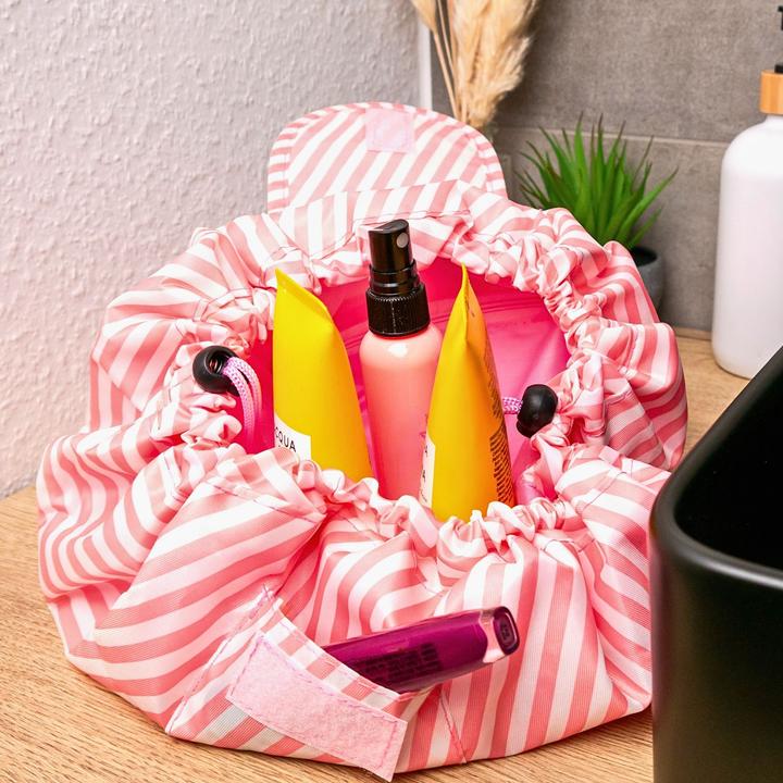 Productafbeelding Intirilife Cosmeticatasje in ROSA STRIPED