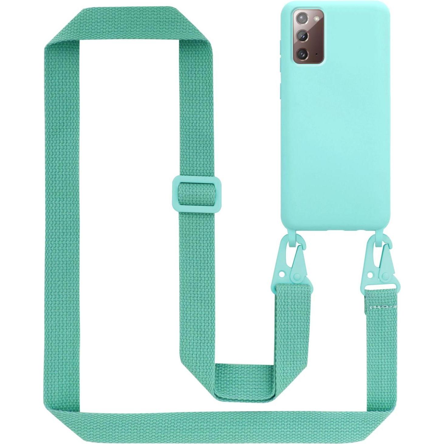 Thumbnail - Cadorabo TPU Cover Handy Kette Liquid (Samsung Galaxy Note 20), Smartphone Hülle, Türkis