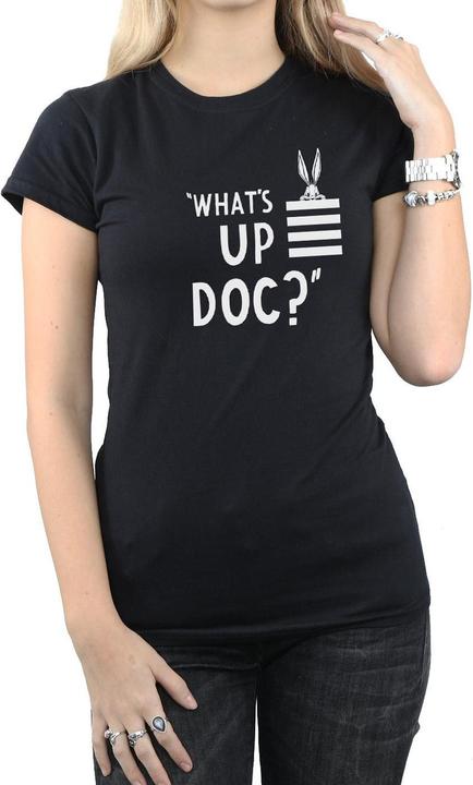 Immagine prodotto Looney Tunes Bugs Bunny What's Up Doc Stripes Maglietta Donna (S)
