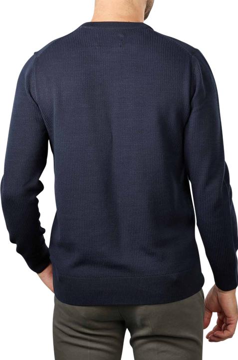 Produktbild Marc O'Polo Crew Neck Pullover Rib Structure Dark Navy (XXL)