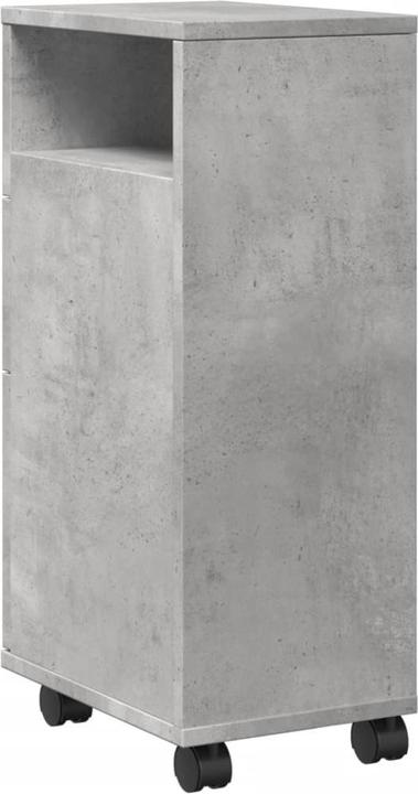 Actual product image vidaXL Narrow bathroom cabinet with castors