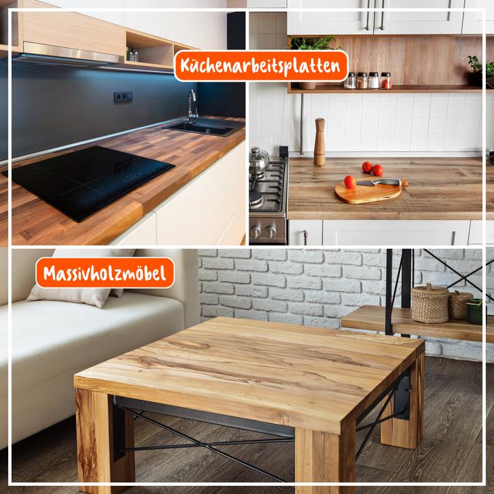 Produktbild Poliboy Arbeitsplatten Öl - 2x500ml - mit Baumwolltuch (1 l)