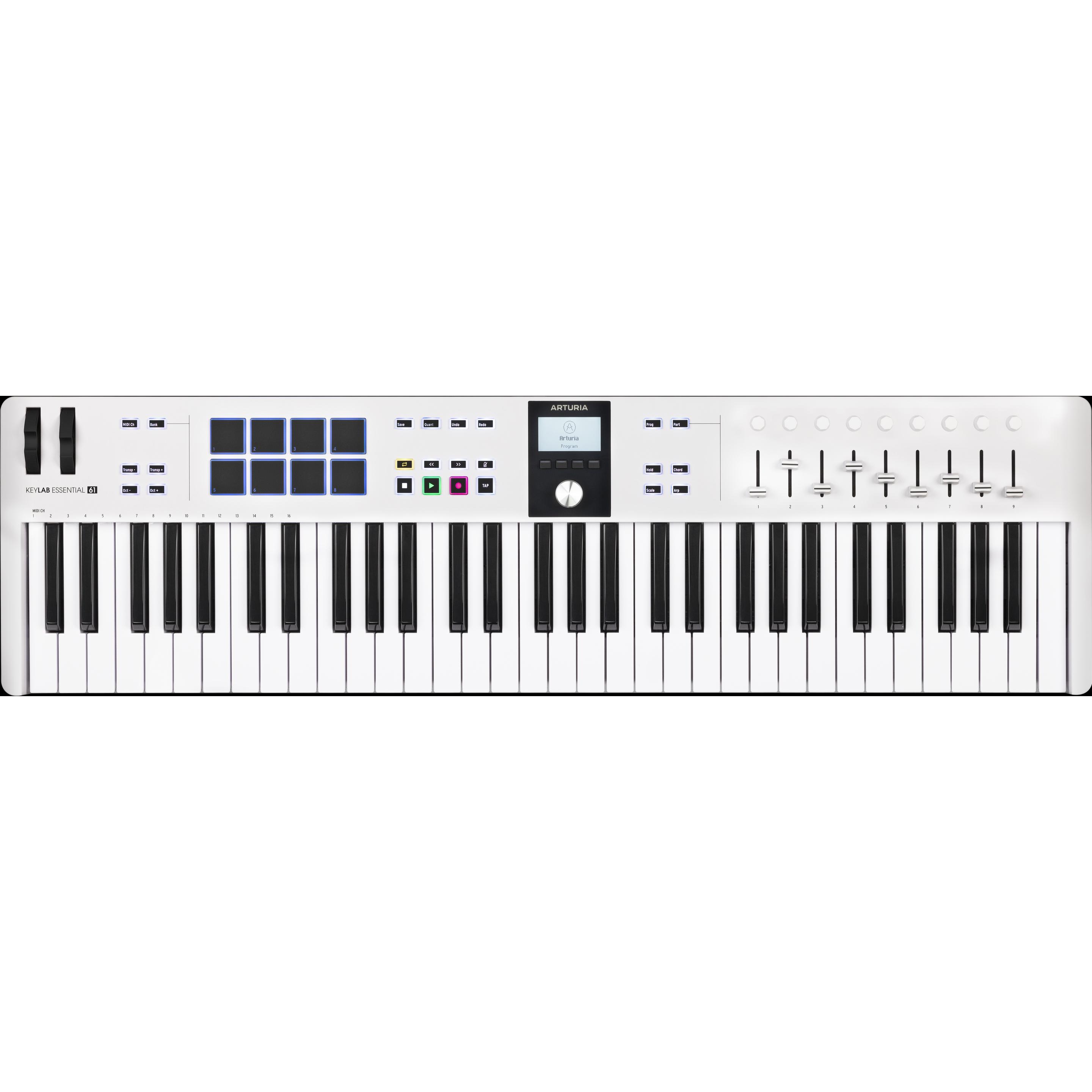 Arturia KeyLab Essential 61 MKIII (Keyboard), MIDI Controller, Weiss