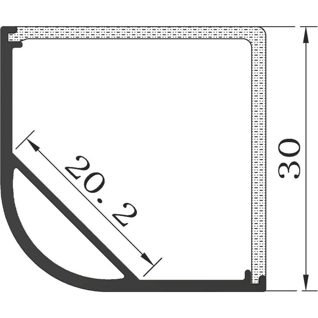 Thumbnail - Synergy 21, Zubehör Beleuchtung, LED U-Profil 200cm - ALU015-R
