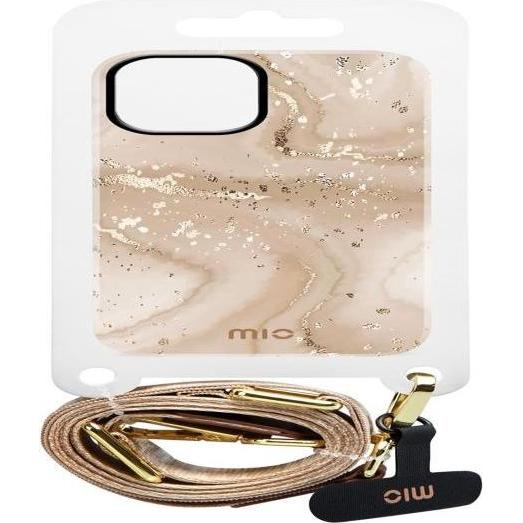 Mio Back panel cover Lanyard strap Sand, Cordino per smartphone, Beige