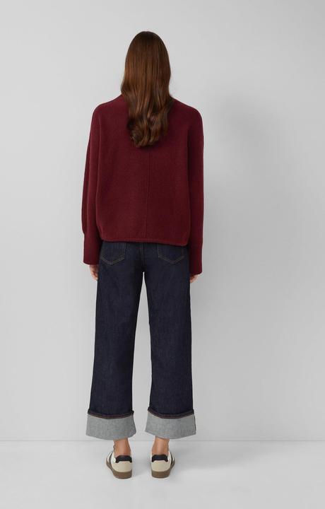 Produktbild s.Oliver Strickpullover Strickpullover mit Stehkragen und Fledermausärmeln (36)