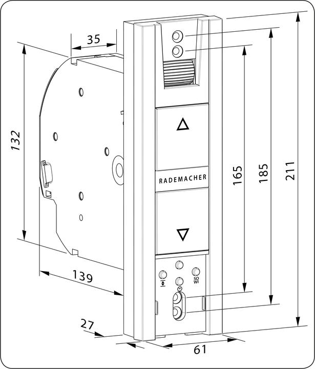 Actual product image Rademacher RolloTron Basis 1100-UW